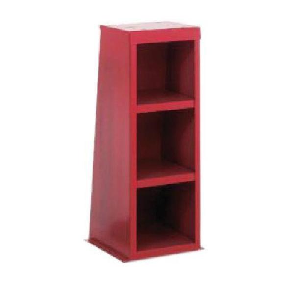 Baldor-Reliance Pedestal Fabricated Steel W/Shelves-Red GA14R